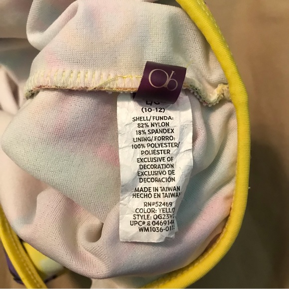 OP Ocean Pacific Bathing Swim Suit One Piece Girls’ 10-12 - Picture 4 of 4